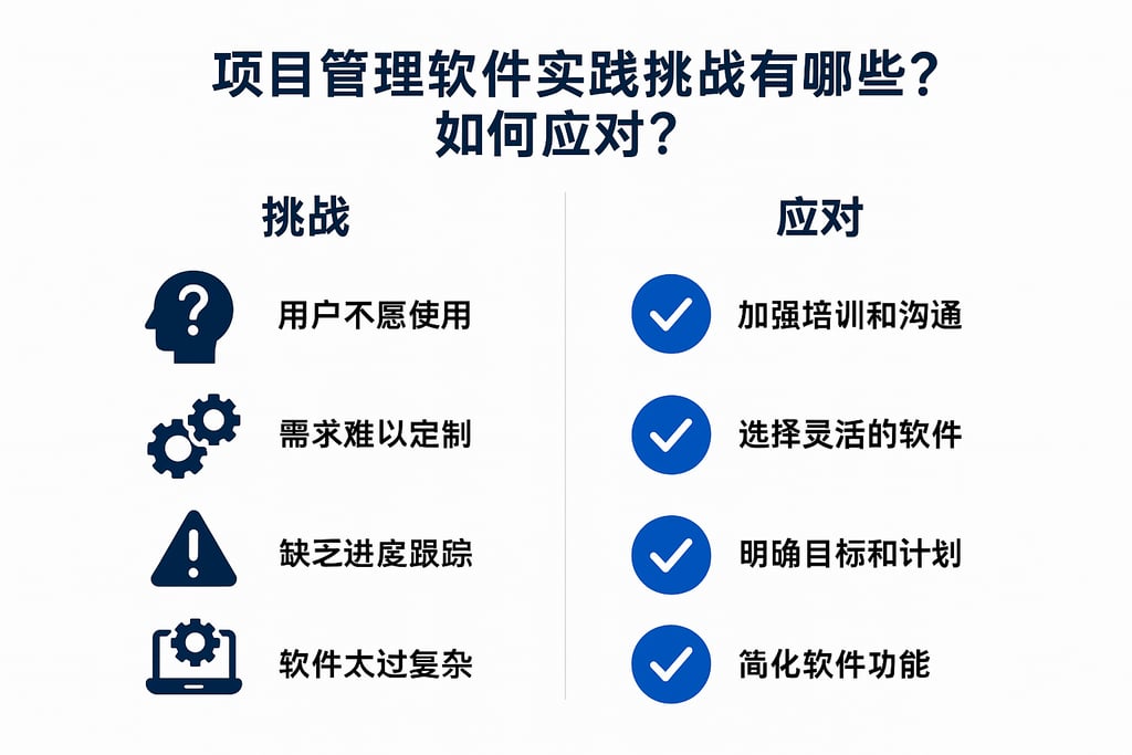 项目管理软件实践挑战有哪些？如何应对？