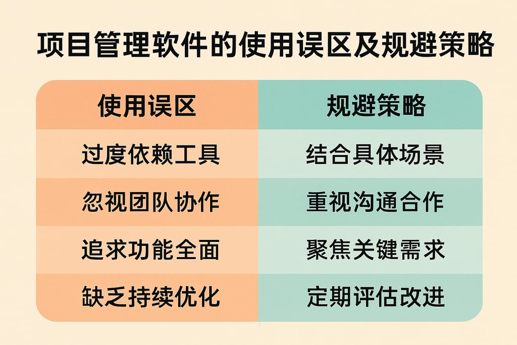 项目管理软件的使用误区及规避策略