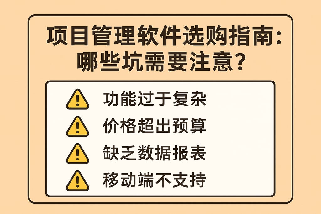项目管理软件选购指南：哪些坑需要注意？