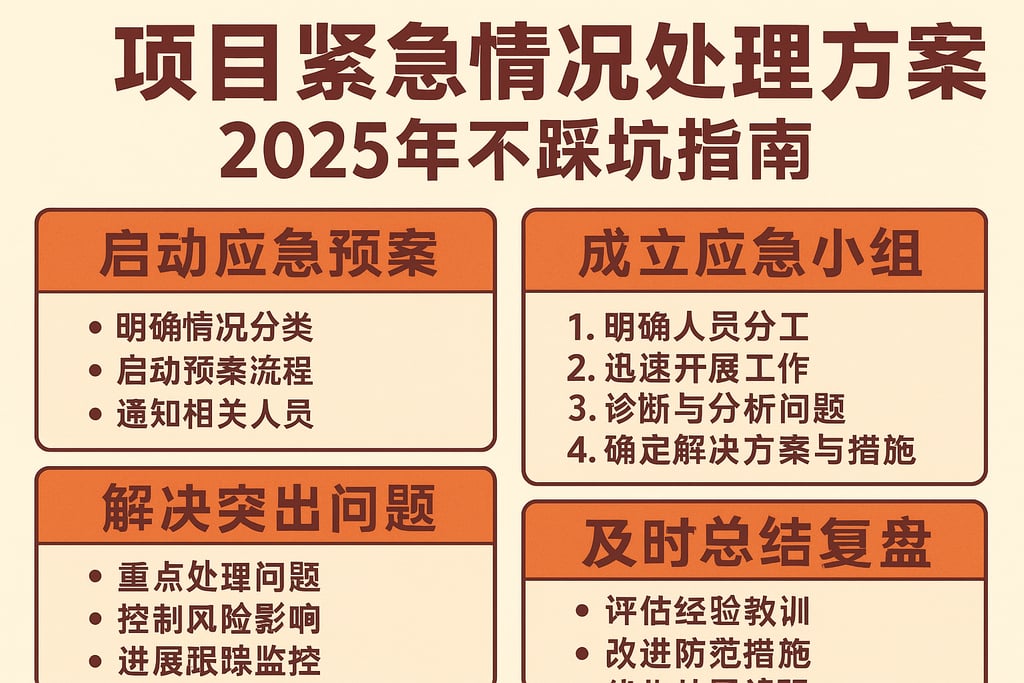项目紧急情况处理方案，2025年不踩坑指南