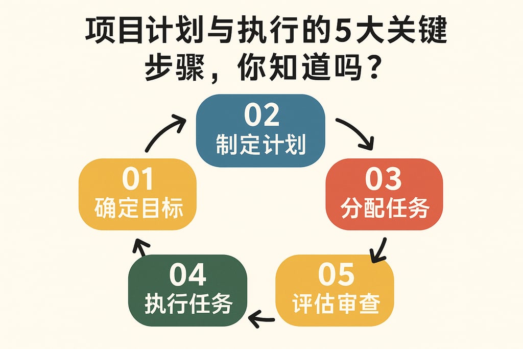 项目计划与执行的5大关键步骤，你知道吗？
