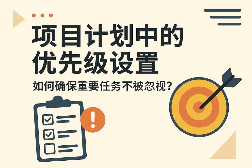 项目计划中的优先级设置：如何确保重要任务不被忽视？