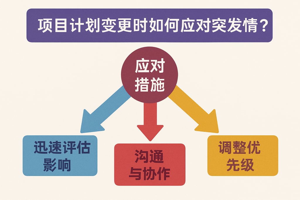 项目计划变更时如何应对突发情况？