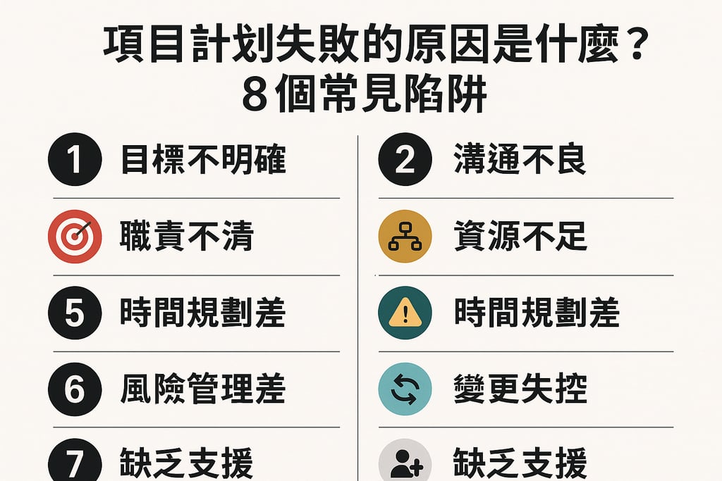 项目计划失败的原因是什么？8个常见陷阱