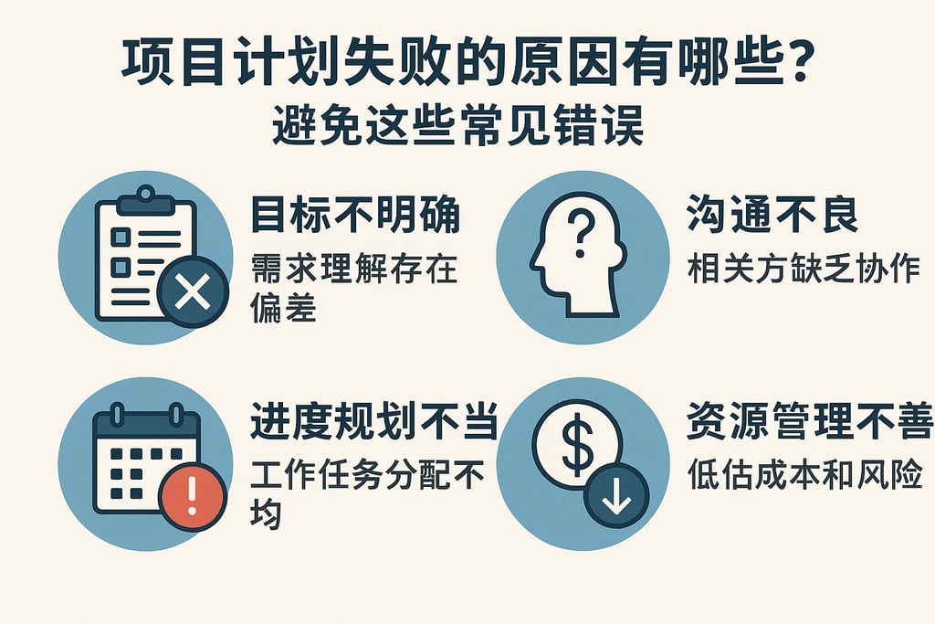 项目计划失败的原因有哪些？避免这些常见错误