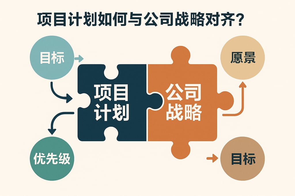 项目计划如何与公司战略对齐？