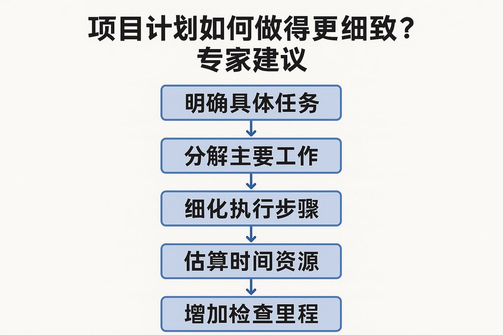 项目计划如何做得更细致？专家建议
