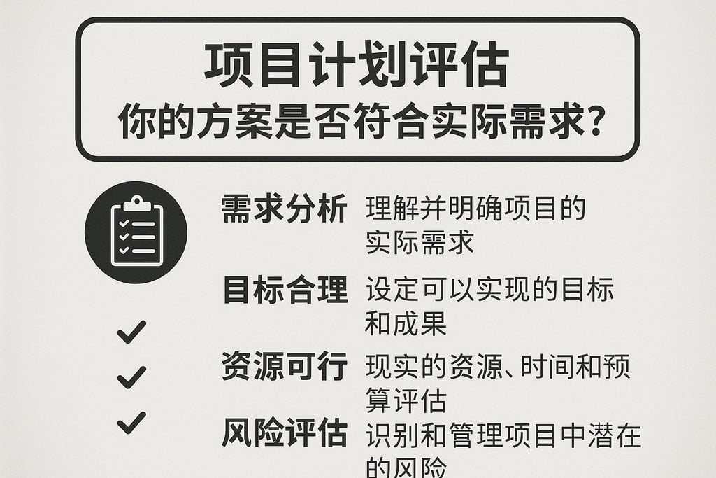 项目计划评估，你的方案是否符合实际需求？