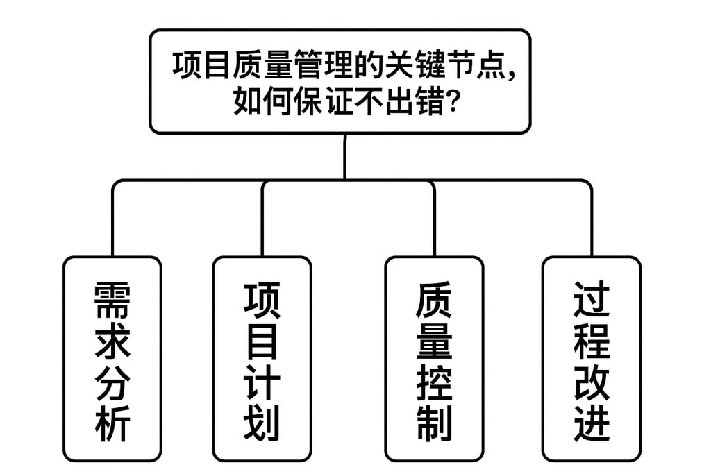 项目质量管理的关键节点，如何保证不出错？