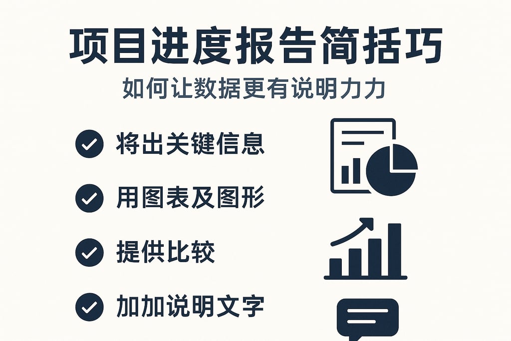 项目进度报告的撰写技巧，如何让数据更有说服力