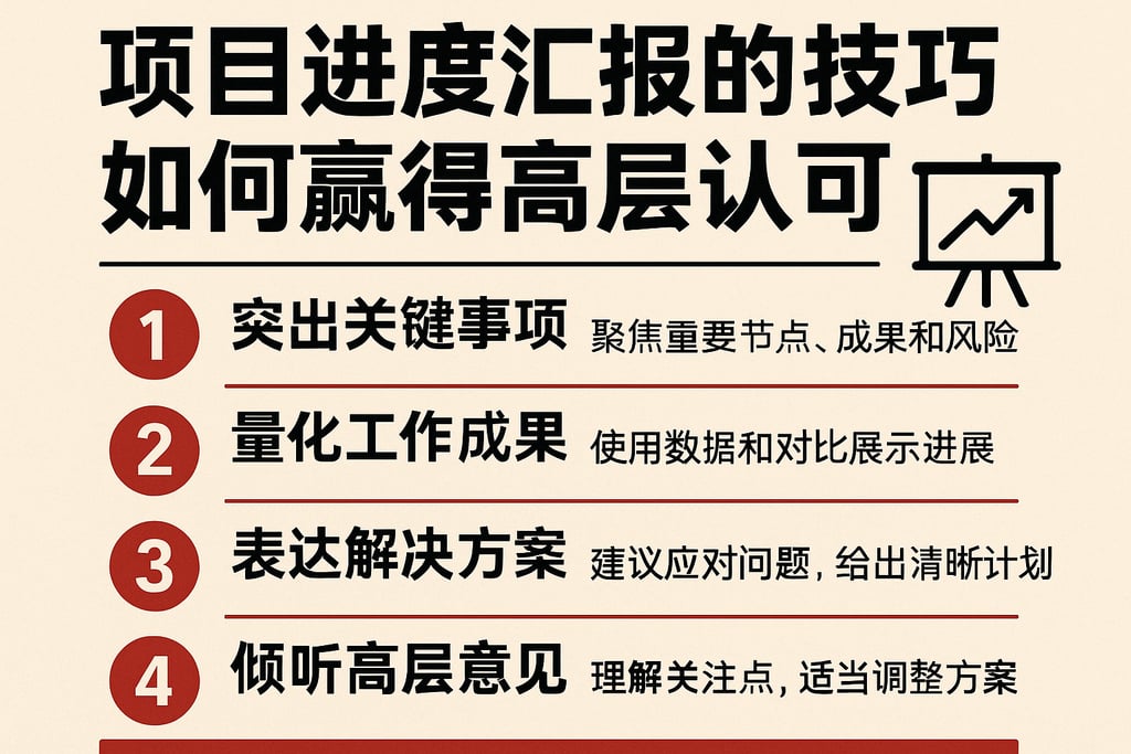 项目进度汇报的技巧，如何赢得高层认可