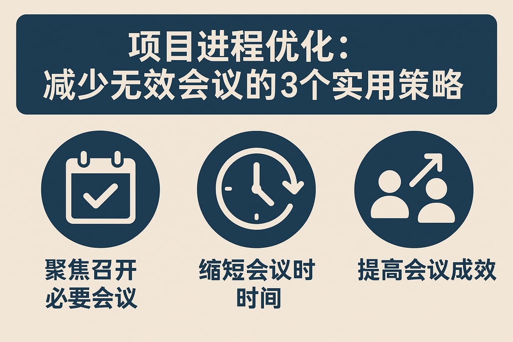 项目进程优化：减少无效会议的3个实用策略