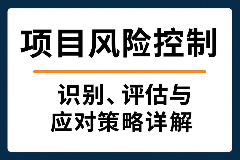 项目风险控制：识别、评估与应对策略详解