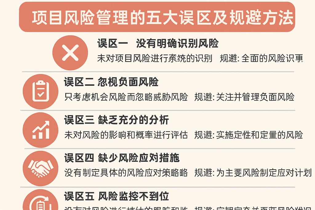 项目风险管理的五大误区及规避方法