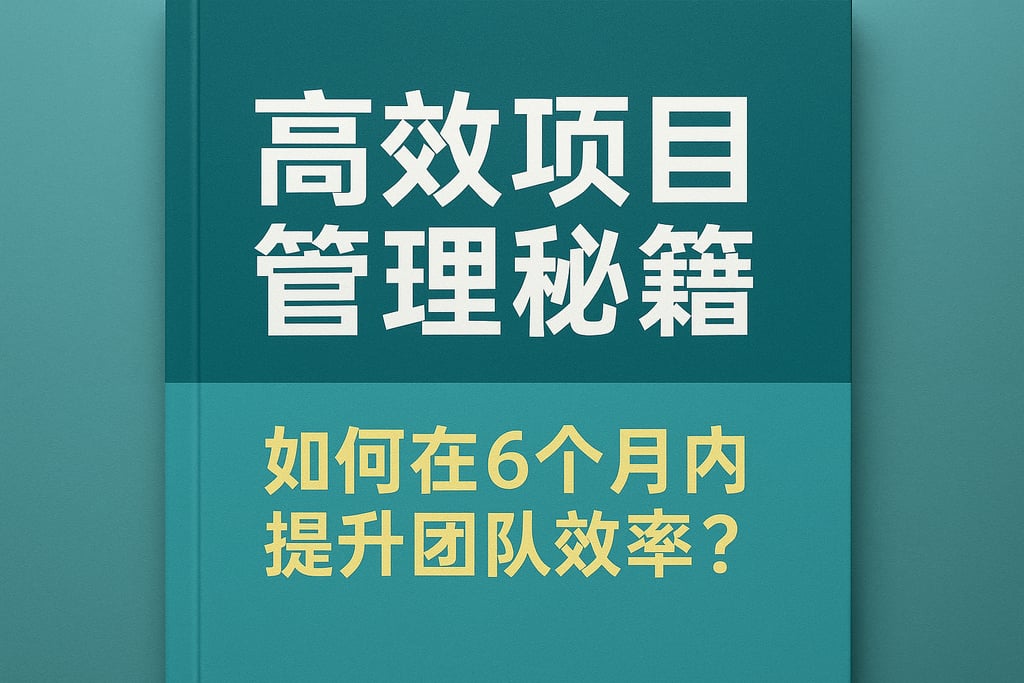 高效项目管理秘籍：如何在6个月内提升团队效率？
