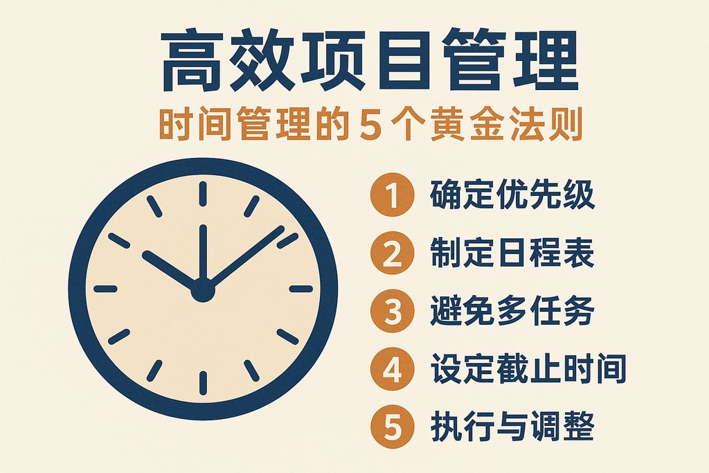 高效项目管理：时间管理的5个黄金法则