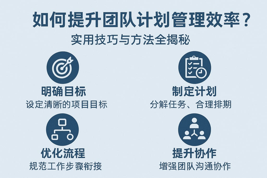 如何提升团队计划管理效率？实用技巧与方法全揭秘 | 零代码企业数字化知识站