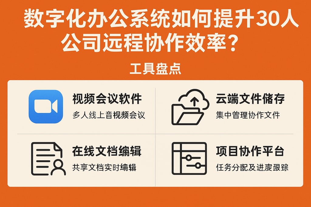 数字化办公系统如何提升30人公司远程协作效率?工具盘点 | 零代码企业数字化知识站