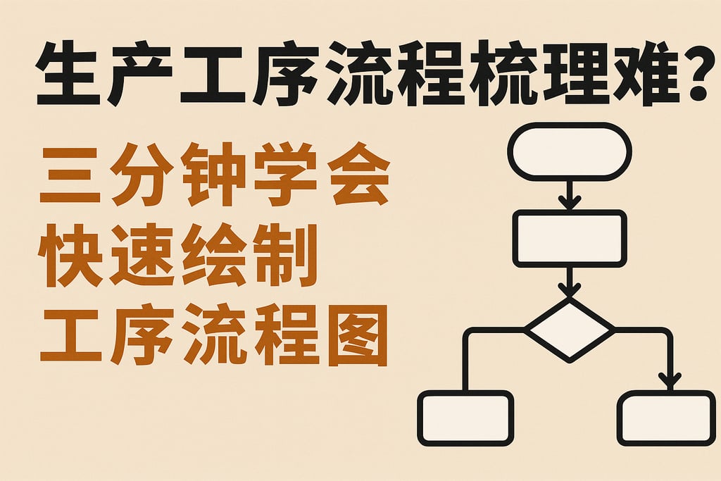 生产工序流程梳理难？三分钟学会快速绘制工序流程图 | 零代码企业数字化知识站