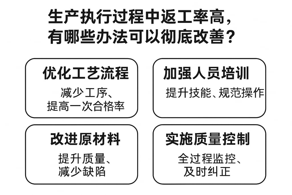 生产执行过程中返工率高,有哪些办法可以彻底改善? | 零代码企业数字化知识站