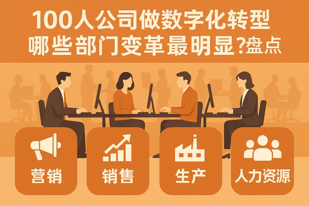 100人公司做数字化转型，哪些部门变革最明显？盘点