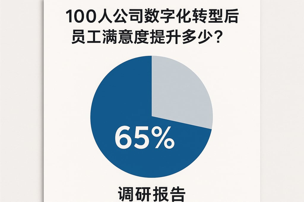 100人公司数字化转型后员工满意度提升多少？调研报告