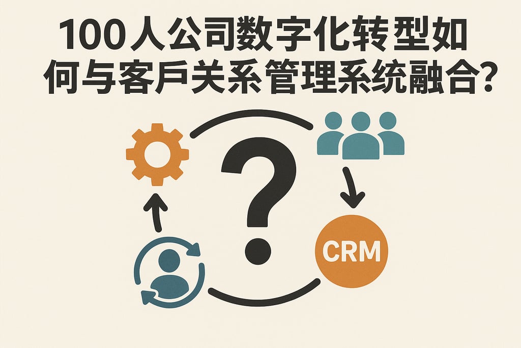 100人公司数字化转型如何与客户关系管理系统融合？