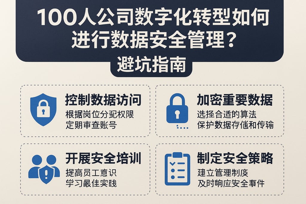 100人公司数字化转型如何进行数据安全管理？避坑指南