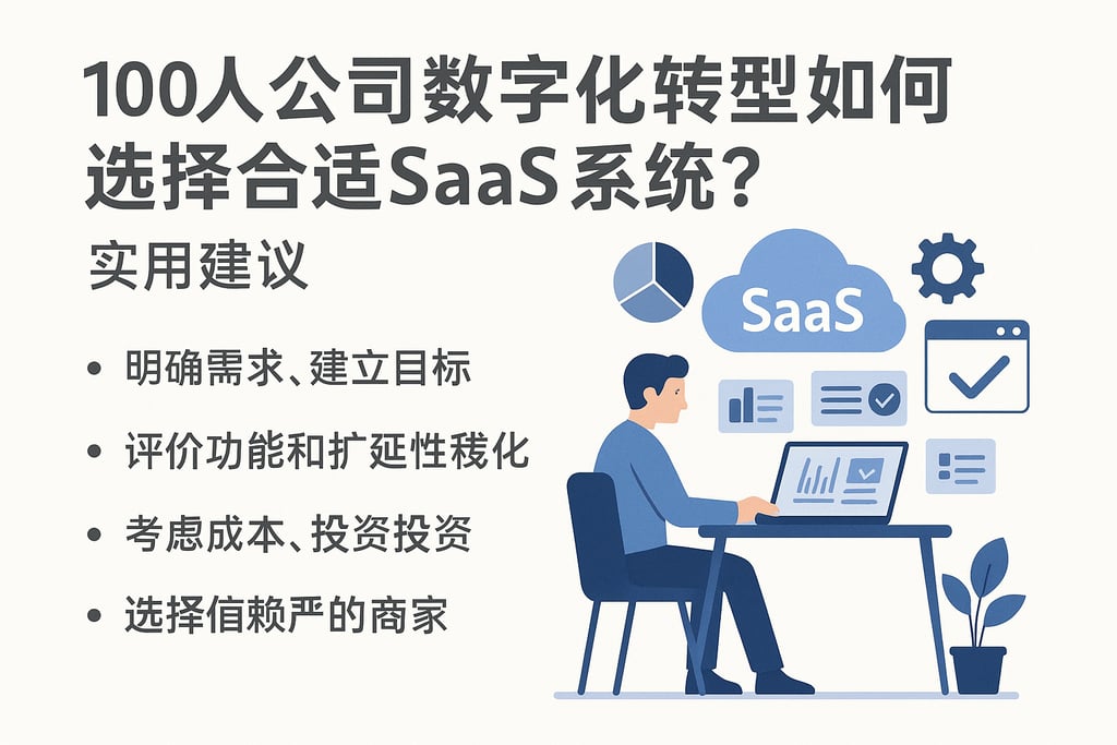 100人公司数字化转型如何选择合适的SaaS系统？实用建议