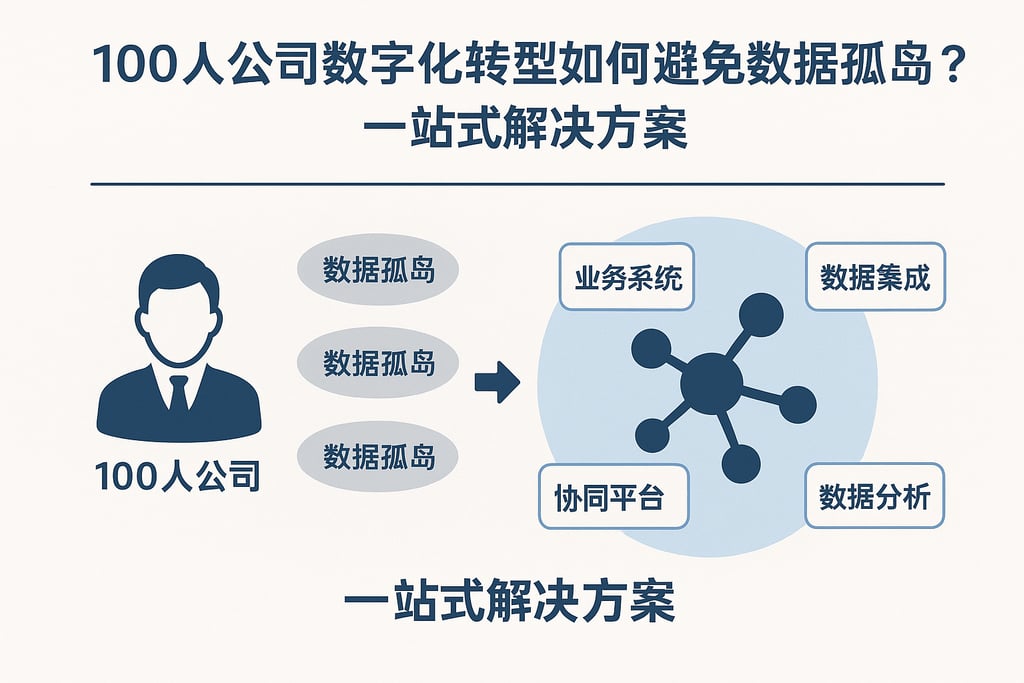 100人公司数字化转型如何避免数据孤岛？一站式解决方案