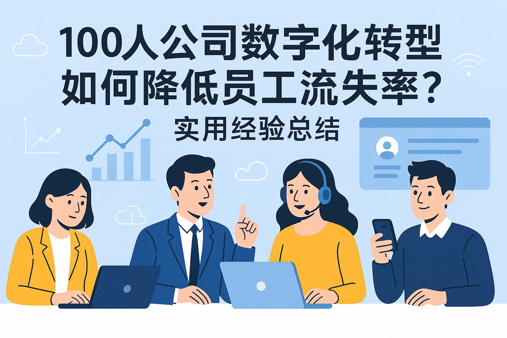 100人公司数字化转型如何降低员工流失率？实用经验总结