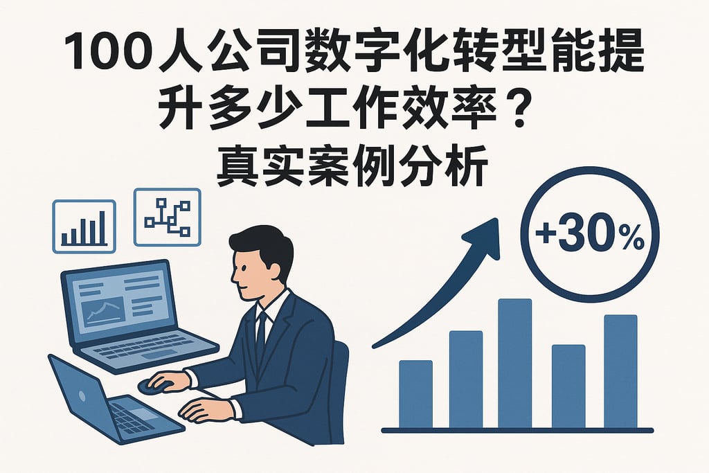100人公司数字化转型能提升多少工作效率？真实案例分析