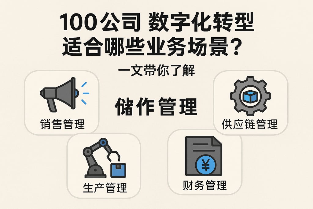 100人公司数字化转型适合哪些业务场景？一文带你了解