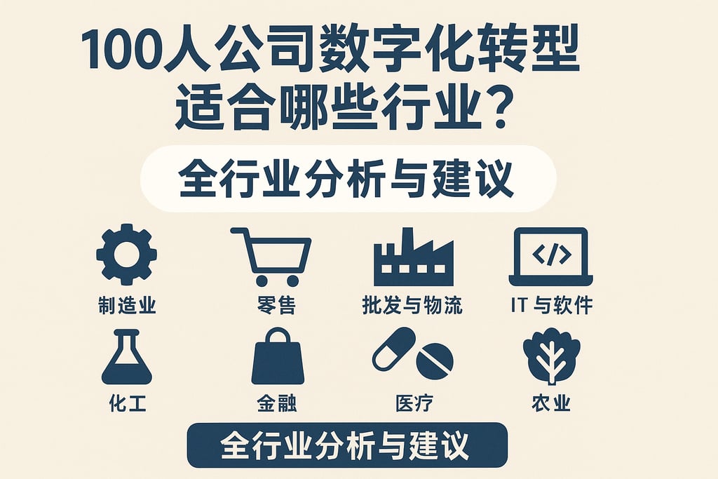 100人公司数字化转型适合哪些行业？全行业分析与建议