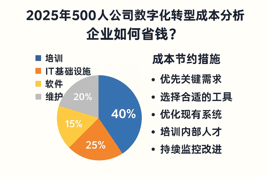 2025年500人公司数字化转型成本分析，企业如何省钱？
