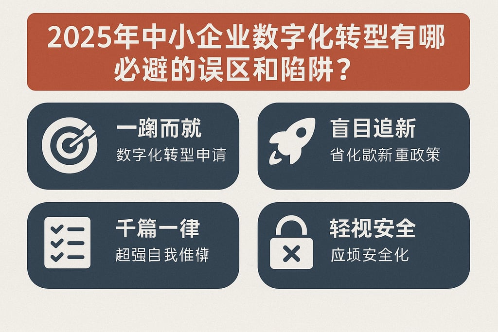 2025年中小企业数字化转型有哪些必避的误区和陷阱？