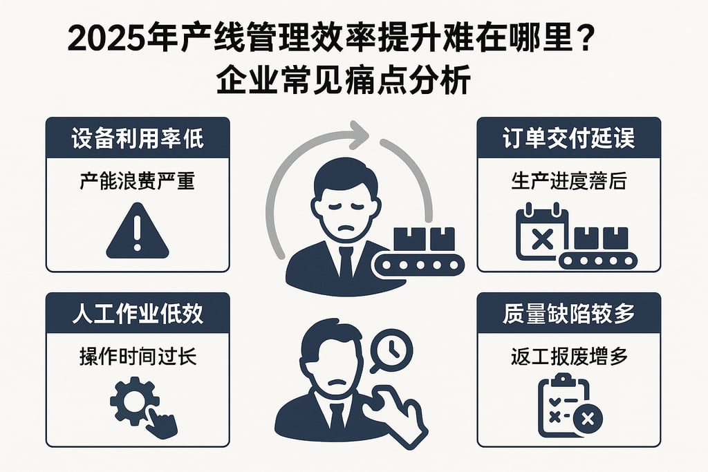 2025年产线管理效率提升难在哪里？企业常见痛点分析