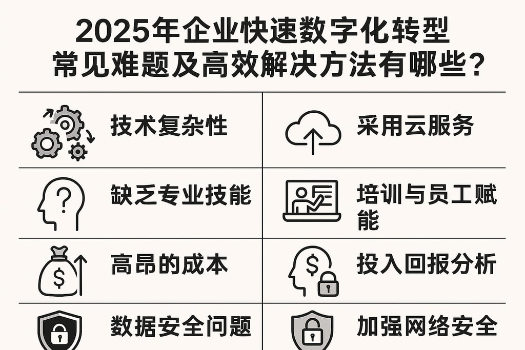 2025年企业快速数字化转型常见难题及高效解决方法有哪些？