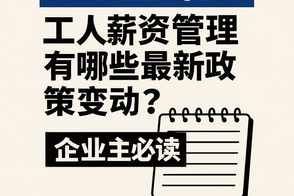 2025年工人薪资管理有哪些最新政策变动？企业主必读