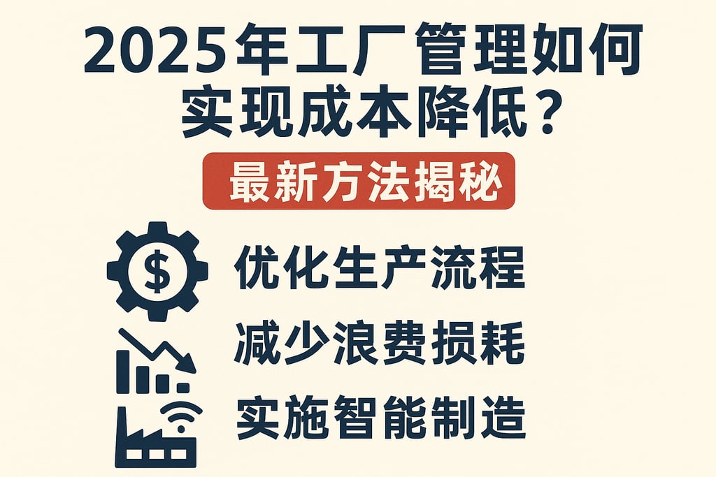 2025年工厂管理如何实现成本降低？最新方法揭秘