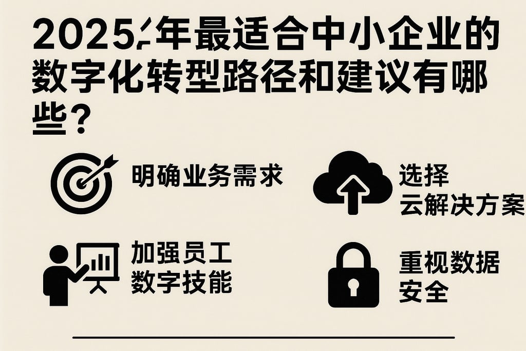 2025年最适合中小企业的数字化转型路径和建议有哪些？