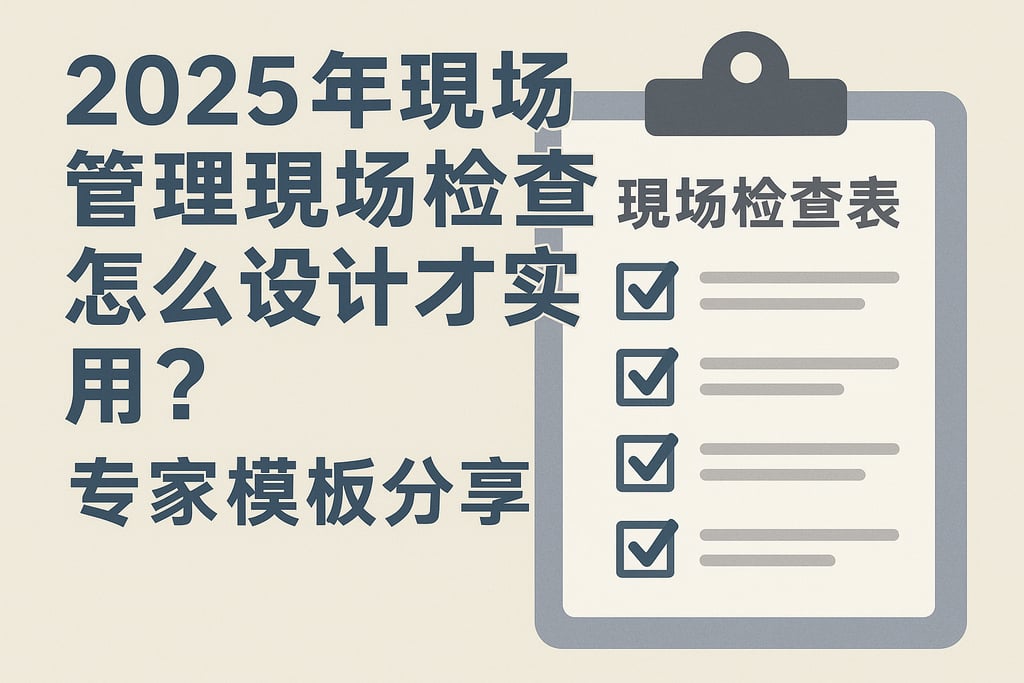 2025年现场管理现场检查表怎么设计才实用？专家模板分享