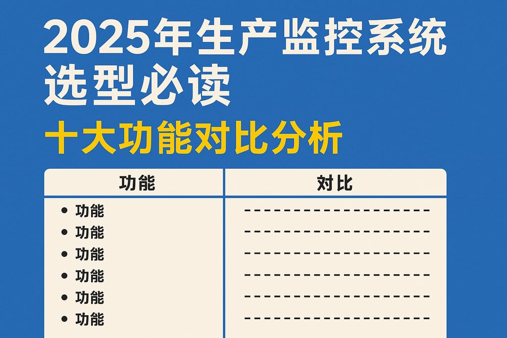 2025年生产监控系统选型必读：十大功能对比分析