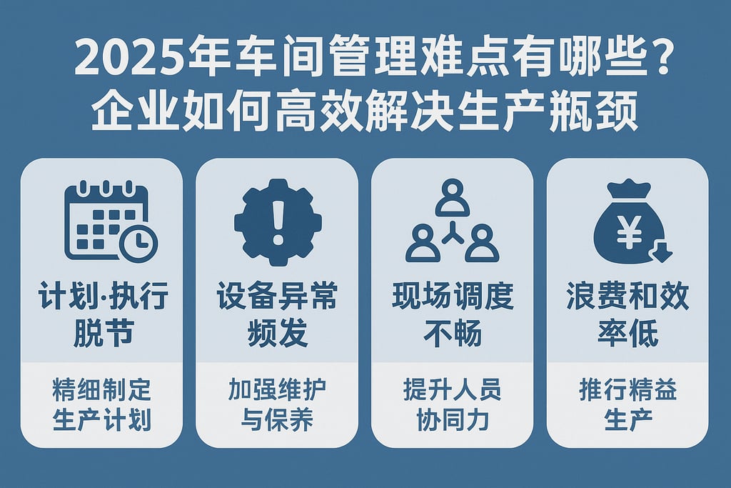 2025年车间管理难点有哪些？企业如何高效解决生产瓶颈