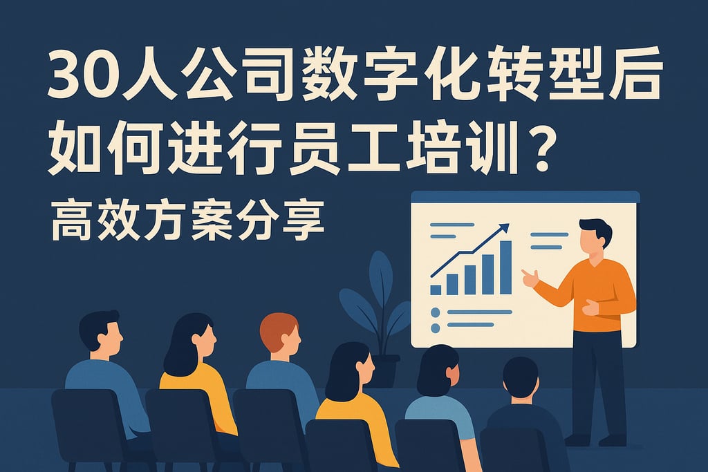 30人公司数字化转型后如何进行员工培训？高效方案分享