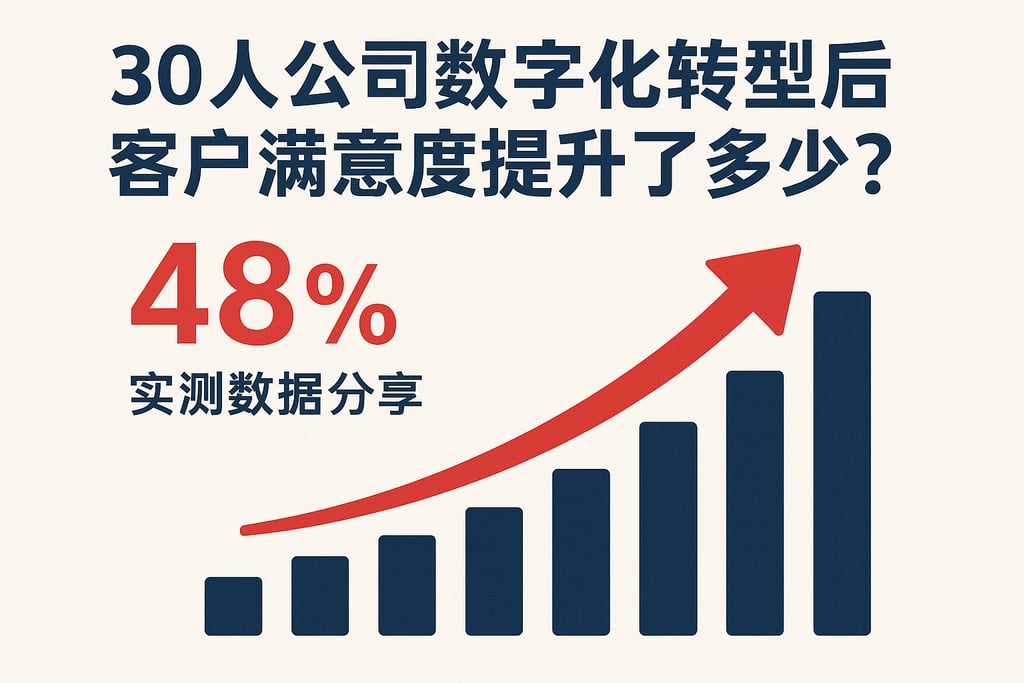 30人公司数字化转型后客户满意度提升了多少？实测数据分享