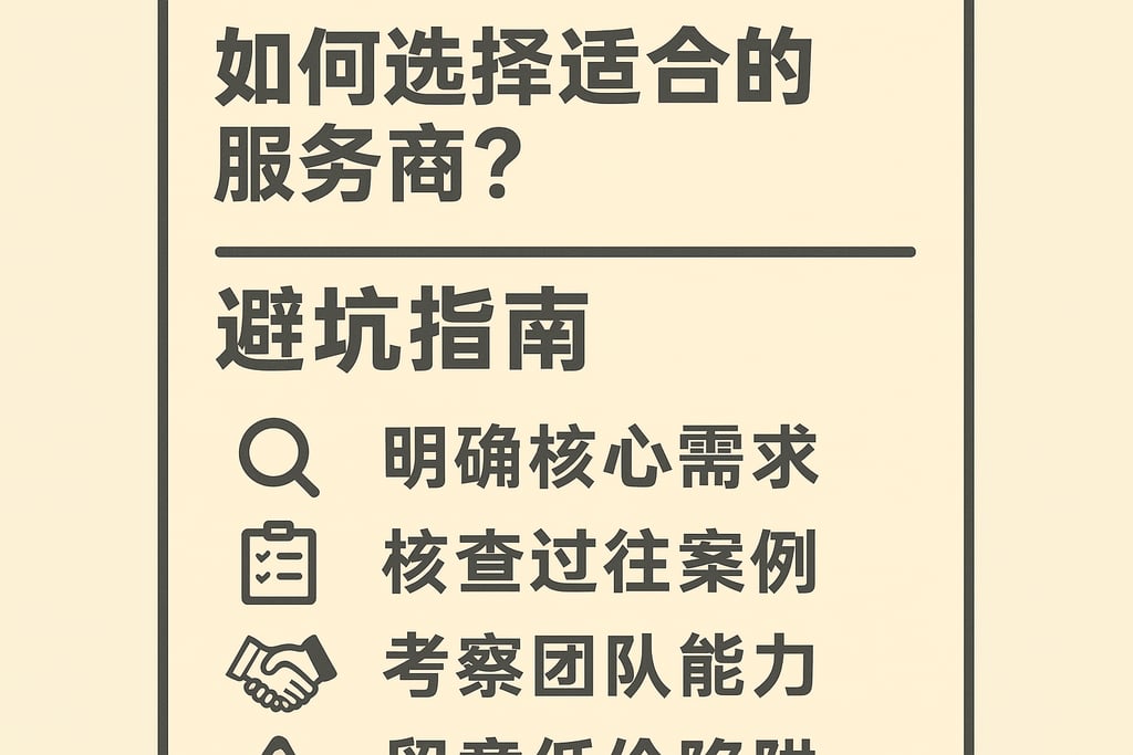 30人公司数字化转型如何选择适合的服务商？避坑指南