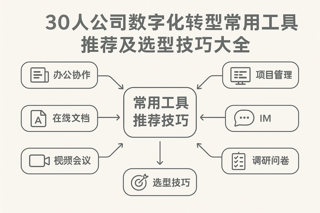 30人公司数字化转型常用工具推荐及选型技巧大全