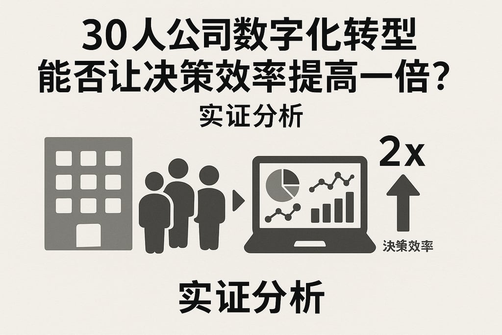 30人公司数字化转型能否让决策效率提高一倍？实证分析