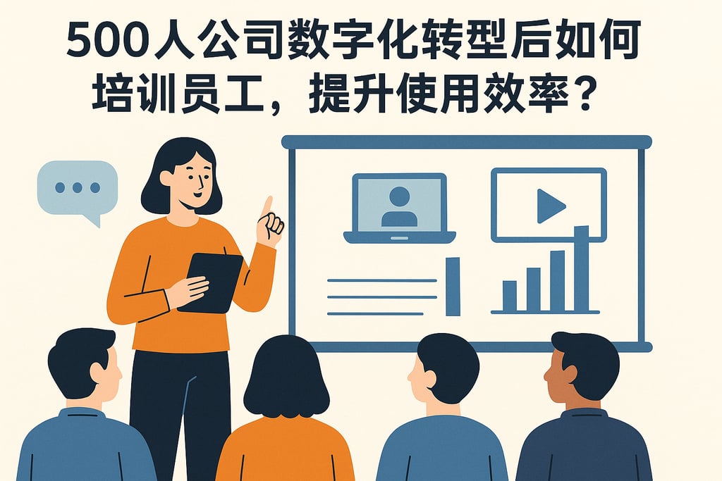 500人公司数字化转型后如何培训员工，提升使用效率？